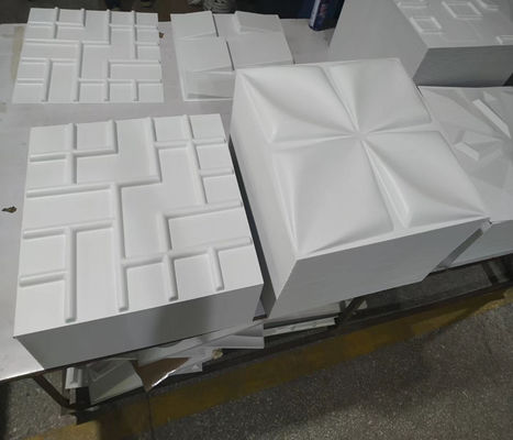 панель стены украшения PVC 50cm*50cm зеленая высокая Streng 3D для предпосылки ТВ